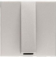 Вывод кабеля без рамки ABB Niessen Zenit 1-м. 2 мод. N2207 PL серебро картинка